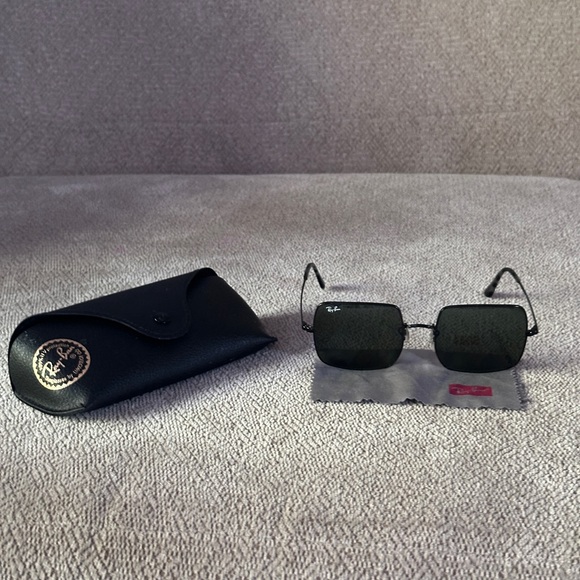 Ray-Ban Dark Square Sunglasses - Picture 9 of 9